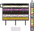 Bulletin Border Storage Pocket Chart for Classroom, Organizer with Storage Pockets for Bulletin Board (Black)