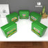 Green Stainless Steel Pencil Dispenser Holder with 6 Beautiful Stickers for Classroom, Home Office (Pencils Not