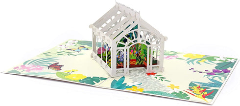 Liif Greenhouse Mothers Day Card - 3D Pop Up Birthday Card for Her, Mom, Wife, Sister