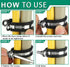 50PCS Stainless Steel Cable Clamps Assortment Kit with Screws, 7 Sizes 1/8" to 3/4" Rubber Coated Insulated