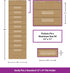 Teacher Created Resources Burlap 10 Pocket File Storage Pocket Chart, 14" x 58"