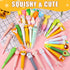 PerKoop 80 Pcs Cute Squishy Pens - Squeeze Pens with 40 Refills, Cartoon Animal Gel Ink Pen