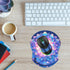 Wrist Support Mouse Pad, Non-Slip Rubber Base, Small Desktop Mouse Mat for Home Office, Beautiful Mandala Design