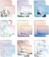 Better Office Products Mini Stationery Set of 100, Japanese Paper (50 Lined Sheets + 50 Envelopes), 5.5 x 8.25 inch, 9