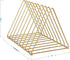 Martha Stewart Ryder Gold Mesh Metal 9 Slot Triangle Magazine File Holder, Desktop Organizer
