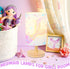 Mermaid Table Lamp for Kids Bedroom - Mermaid Tail Pastel Kids Bedside Lamp with Linen Wooden Nightstand Nursery