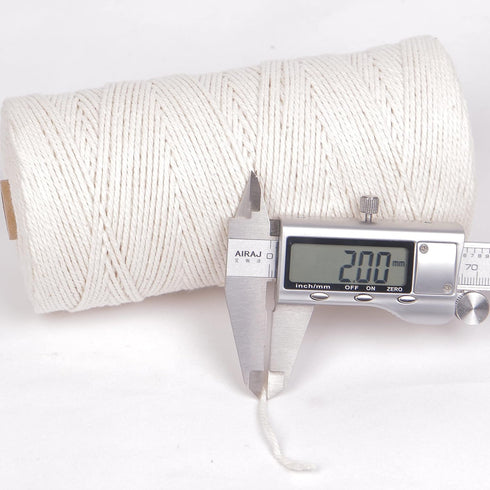 328ft Butchers Cotton Twine String 2mm Cooking Twine Food Safe for Bakers, Meat and Roasting, Gift Wrapping, Crafting & Knitting by MAOQIAN