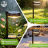Kuronis Bright Solar Pathway Lights Outdoor,Dusk to Dawn Solar Driveway Lights,Good Battery Life Yard Light for Walkway