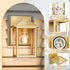 MATAMEYE Outdoor Wall Lantern, Exterior Waterproof Wall Sconce Light Fixture, Gold Front Door Mounted Lighting