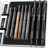 Four Candies 3PCS 1.3mm Mechanical Pencil Set with Case, Heavy Duty Carpenter Pencils with 48 Refills