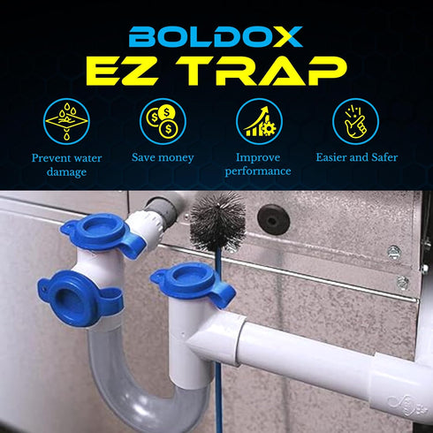 Condensate Trap 3/4 PVC P Trap HVAC with Clear Tubing to Spot Dirt & Debris for HVAC Systems