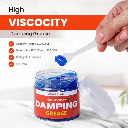 35,000 100g Damping Grease Kit for Washing Machine Suspension Rods with Foam Inserts | High-Viscosity CST Blue