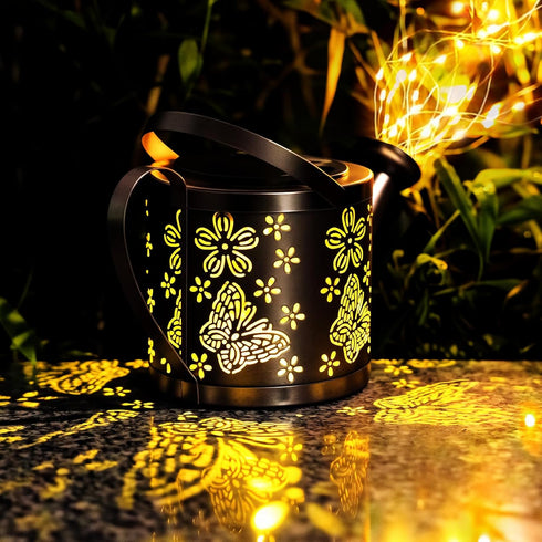 SRNPMIU IP65 Solar Watering Can Light, Solar Lights Outdoor Decor, Garden Decor Lights for Yard, Waterproof Hanging