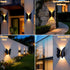 HAKSEIFA Butterfly Wall lihgts Decorations Solar Fence Lights Outdoor Solar Deck Light Waterproof LED Solar Powered