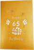 iGifts And Cards Happy 65th Birthday 3D Pop Up Greeting Card - Unique Celebration for Husband, Wife, Best Friend