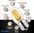 BlueStars E17 T7 LED Light Bulb 2W 120V (25W Incandescent Equivalent), Energy Saving, 2700K Warm White, 220lm for Microwave Oven, Range Hood, Refrigerator Light - 3 PACKS by BlueStars