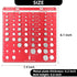 Thread Checker, Nut and Bolt Identifier Gauge with Inch and Centimeter Ruler, 19 Standard & 15 Metric