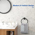 NearMoon Bath Towel Ring, Modern Round Hand Towel Holder for Bathroom, Wall Mounted (Matte Black)
