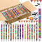 Leinuosen 120 Pcs Halloween Ballpoint Pen Retractable Gel Ink Ghost Pumpkin Spider Pattern Cute Cartoon Office Supplies