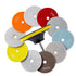 XKDOUS 13 Packs 4" Diamond Polishing Pads with Backer Pad, 50-8000 Grit Wet/Dry Polish Kit for Drill