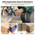 7 Set 1/4 1/8", 5/32", 3/16", 1/4", 5/16", 3/8", 1/2" Pcs Straight Cut Router Bit Shank, Double Fluted Plunge Router