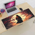Sigouyinei Office(31.5"X 11.8") Japanese Samurai Walking to The Sun Gaming Keyboard Mouse Pad Mousepad Huge Extended XL