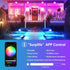 1 30W Dimmable SKYWORLD x LED Floodlights Outdoor, Smart RGB Flood Lights with Plug, APP Remote Control, Colour