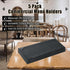 4.25" 11" 5 Pack 1 Menu Covers x View Black PU Leather Restaurant Menu Holders, Single Panel with Angled Corners