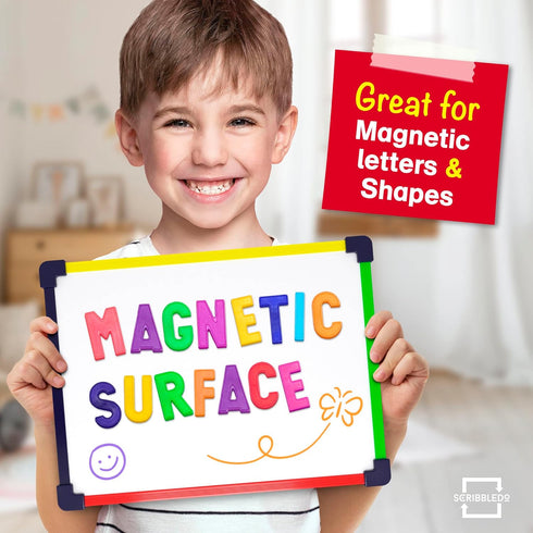 Magnetic Dry Erase Board for Kids, Whiteboard 9” x 12”, Includes White Board for Writing Learning & Drawing Art
