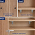 RiseDirectly 30PCS 3mm Closet, L-Shaped Shelf Support Pegs, Bracket Pins for Cabinet, Bookshelf, Cupboard, Kitchen