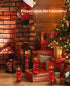 Candles,Set 5 Upinmz Red Flameless Candle with Remote Control and Timer,Flickering Battery Operated Candles with String