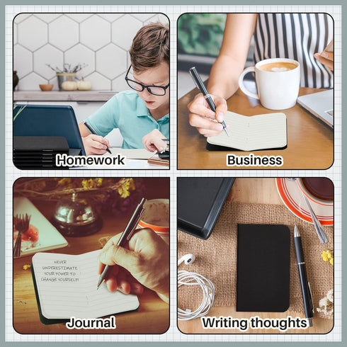 Outus 15 Pcs Pocket Notebook, Mini Journal 2.5 x 4, Kraft Paper Softcover Notepad for Students and Travelers