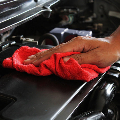 14"x12" (90 Pack) Simpli-Magic Cotton Shop Towels Reusable Cleaning Shop Rags for Automobiles, Industries, Garage
