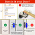 (2 Pack) 3M Door Lever Lock Prevents Toddlers from Opening Doors Easy One-Hand Operation for Adults Durable ABS