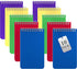 Small Notebooks, Spiral Notepads 3x5 - (Pack of 10), Pocket Memo Pads for Home, Office, College, School - 75 Sheets Each