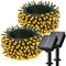 2 Pack Solar String Lights Outdoor - Total 92FT 240 LED Solar