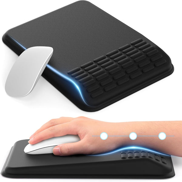 MEKASS Ergonomic Mouse Pad with Wrist Rest, Mouse Pad with Wrist Support for