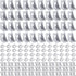 Therwen 50 Sets 2020 Series Aluminum Profile Connector Set, 50 Pcs White Corner Bracket for Aluminum Rail Accessories