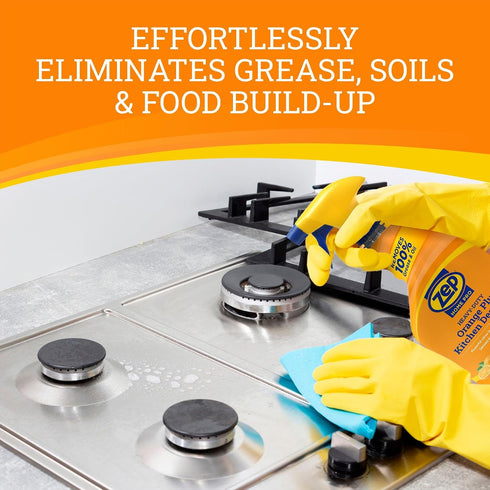 24 Oz. R49506 (6) Zep Home Pro Orange Plus Kitchen Degreaser - Fl. - - Pro Trusted Cleaning Power: Now in Refreshing