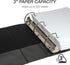 Samsill Durable D Ring Binder, 3 Inch, Customizable Clear View Cover, Black, Made in the USA, Holds 625 Pages