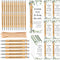 Yeaqee 36 Sets Employee Appreciation Gifts, Bulk Thank You Gift Office Bamboo Pen with Inspirational Cards