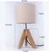 16 Inches Tripod Table Lamp, Height with Brown Jute Lamp Shade Bedside Lamp Nightstand Lamp for Nursery, Bedroom, Kid