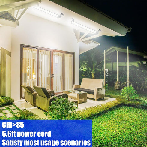 40W 4800LM 6500K 6.6ft Installation(1 Pack) Super Bright LED Work Light - Cool White, Extra Long Cord, Plug-in Shop