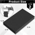 ToLanbbt Polyurethane Foam Sheets, 2P 16 x 12 x 1.6 Inch Cuttable Tool Box Case Foam Inserts Paddings, Black Cushion Foam Packing Pads for Case Toolbox Game Box Craft Camera Storage