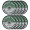 10 Pack - Cut Off Wheel 4 x 1/16 x 5/8 for Cutting All Ferrous Metal and Steel