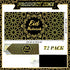 Sinmoe 72 Pcs Eid Mubarak Money Envelopes Bulk 6.7 x 3.2 inch Gold Foil Cash Set for Eid