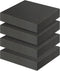 Storystore Polyurethane Foam Sheet, 4 Pcs Black Foam Inserts for Cases Packing Padding, Toolbox, Camera Storage (12 x