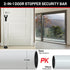 Keplrend 2 Pack Jammer Door Stoppers Security Bar - Heavy Duty Door - Adjustable Sliding Door Lock Bar - Door Barricade