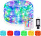 Nazuwke 49Ft LED Rope Lights for Outside, 18 Colors Changing Outdoor Fairy