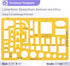 Mr. Pen- House Plan, Interior Design and Furniture Templates - Drafting Tools and Ruler Shapes Set of 3